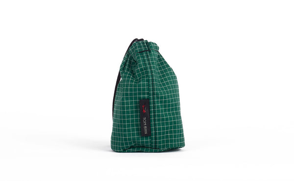 A Size 1 Sitka (forest green with white grid) 200 Halcyon Travel Stuff Sack.